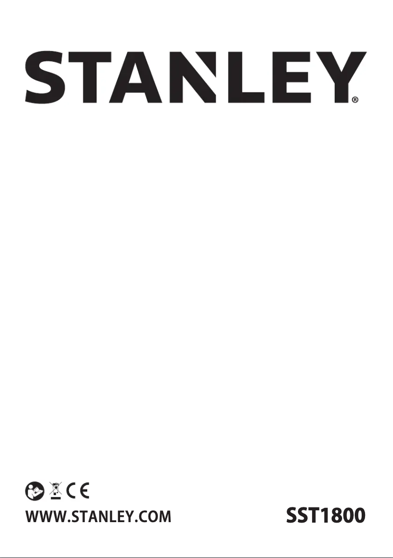 Page 1 de la notice Manuel utilisateur Stanley SST1800