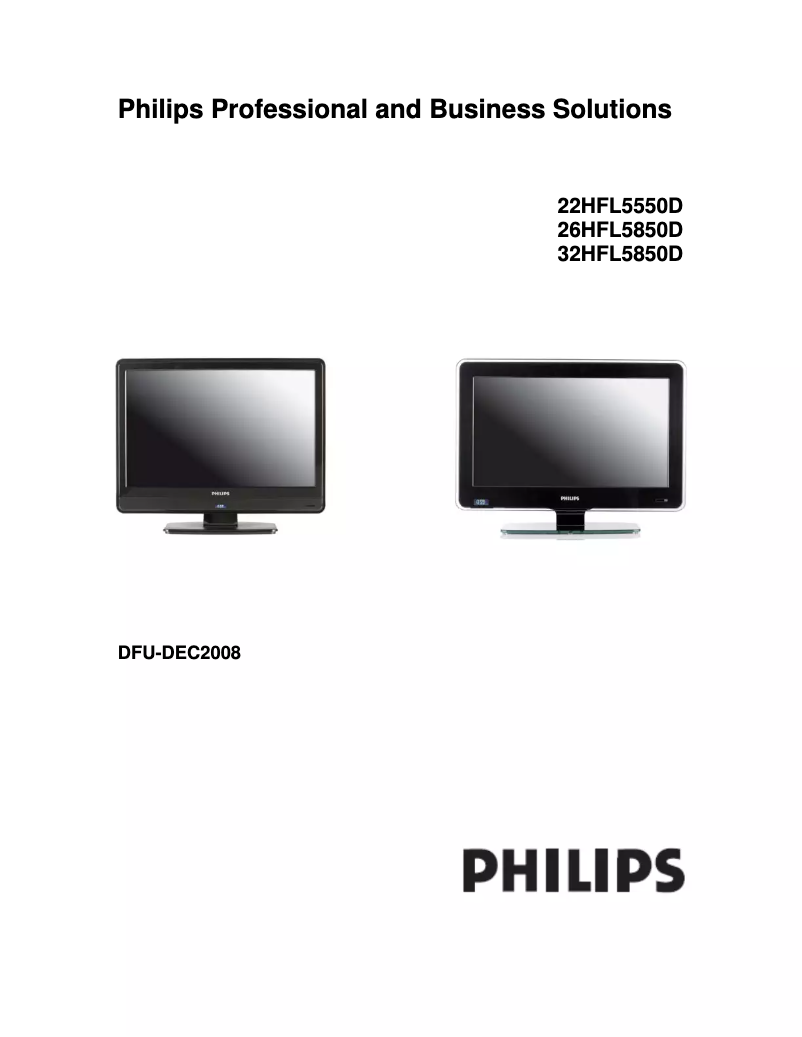 Page 1 de la notice Manuel utilisateur Philips 42HFL5850D