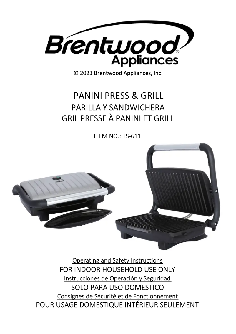 Image de la première page du manuel de l'appareil TS-611