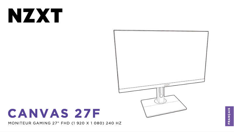 Página 1 del manual Manual de usuario NZXT Canvas 27F