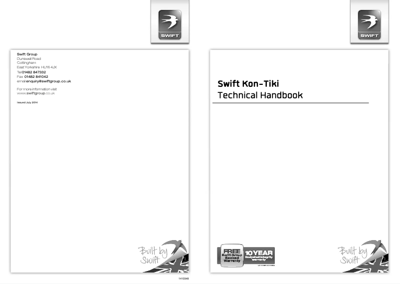 Image de la première page du manuel de l'appareil Kon-Tiki (2015)