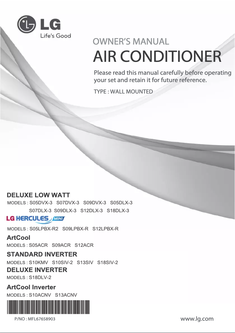 Image de la première page du manuel de l'appareil SN18DLV-2