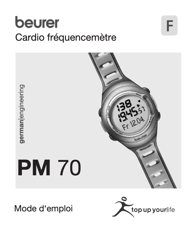 Image de la première page du manuel de l'appareil PM 70