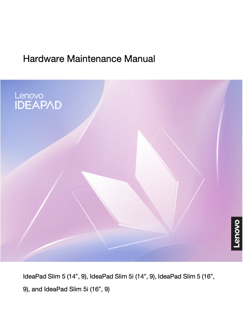 Page 1 de la notice Manuel utilisateur Lenovo IdeaPad Slim 5