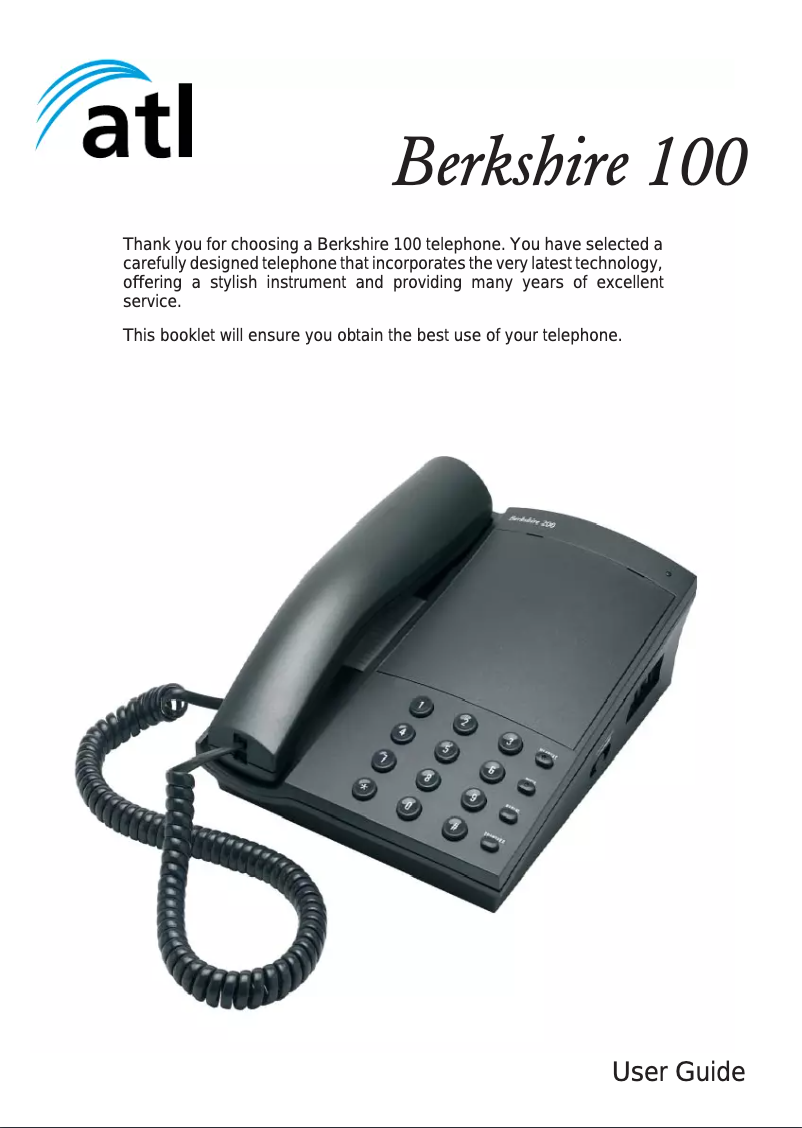 Página 1 del manual Manual de usuario ATL Berkshire 100