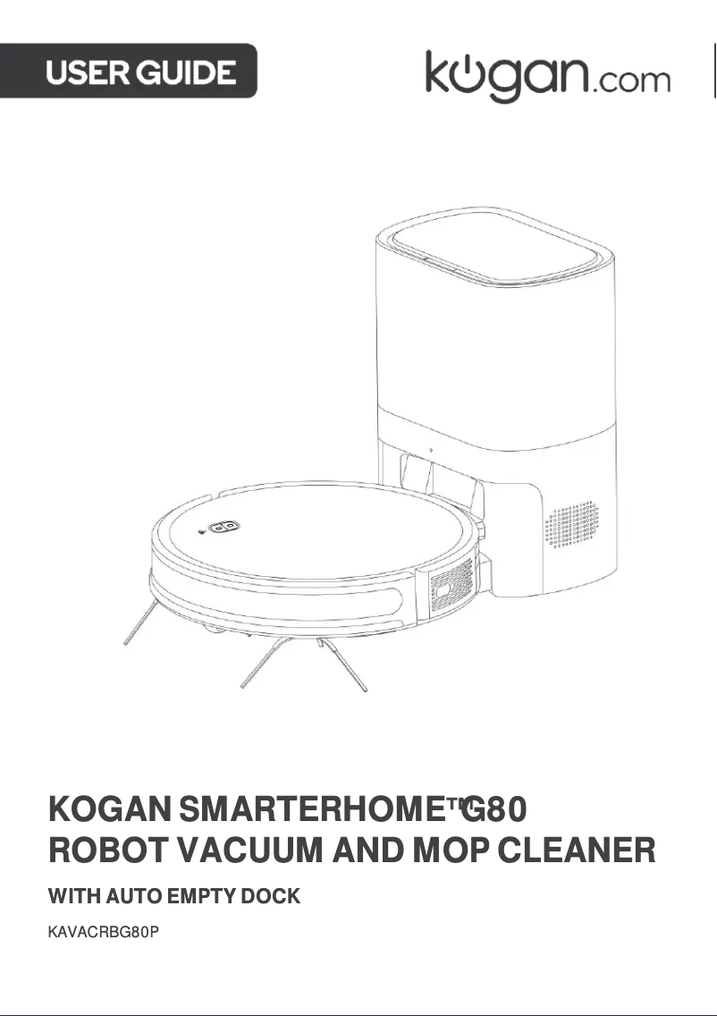 Page 1 de la notice Manuel utilisateur Kogan KAVACRBG80P