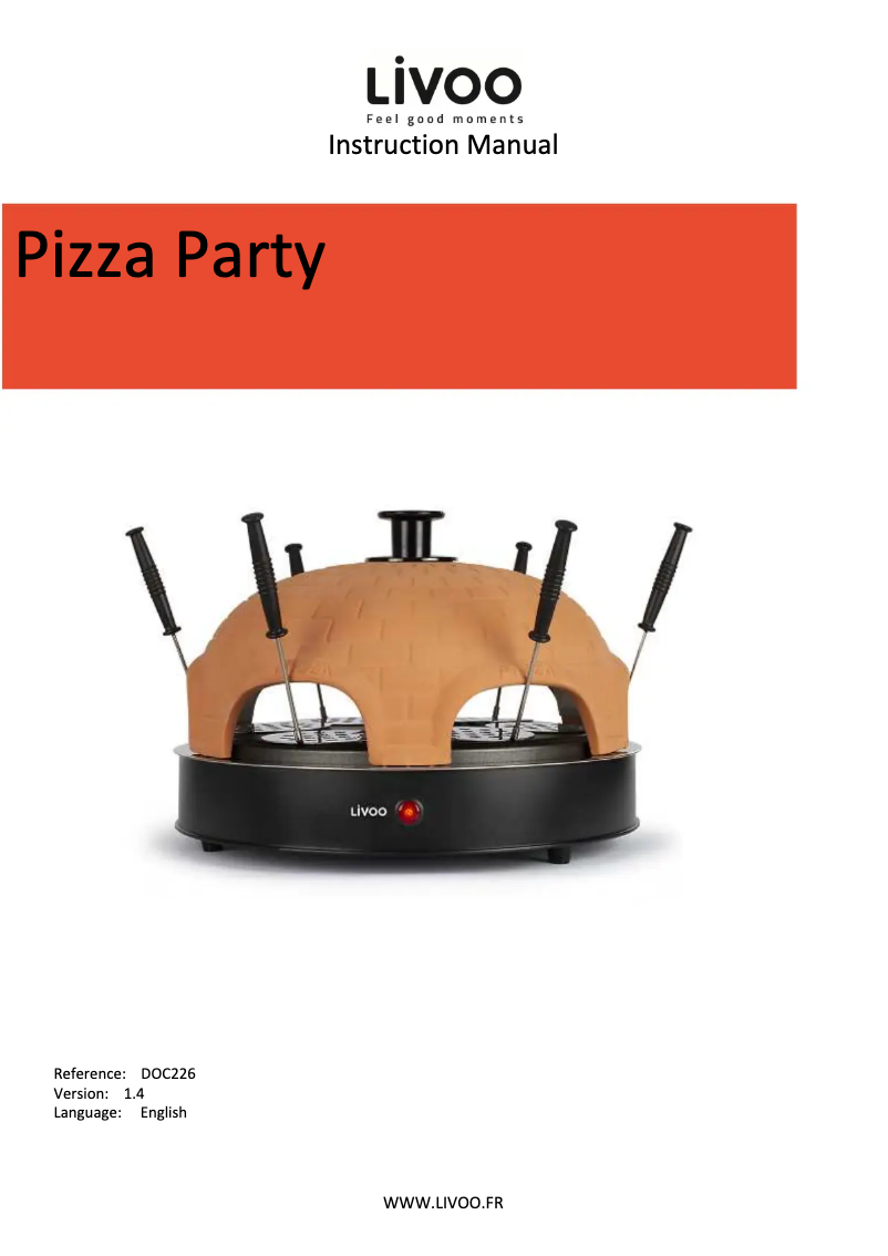 Image de la première page du manuel de l'appareil DOC226