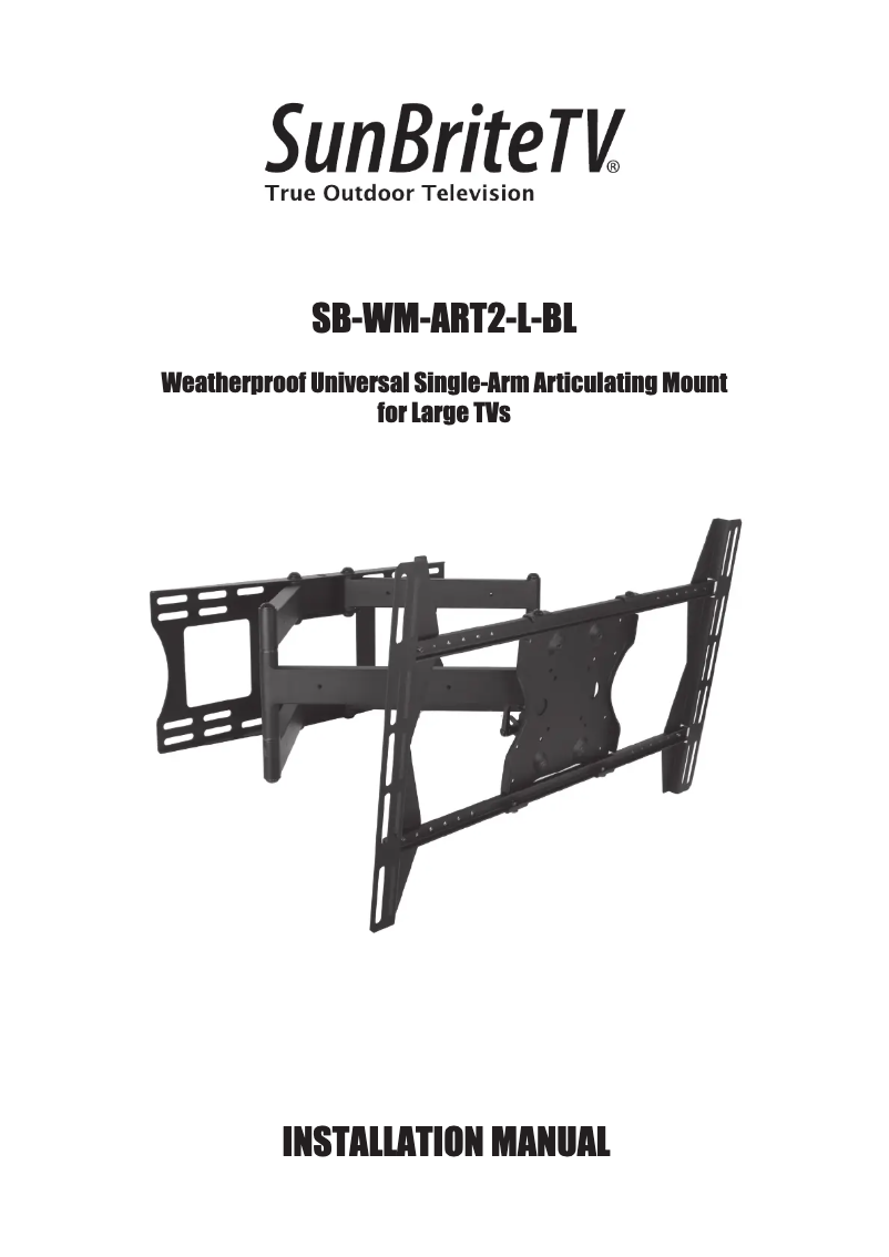 Image de la première page du manuel de l'appareil SB-WM-ART2-L-BL