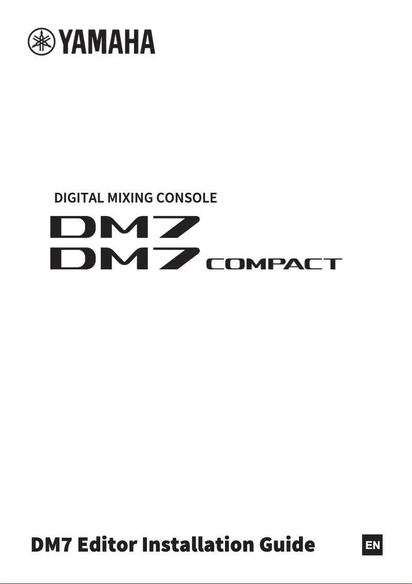 Image de la première page du manuel de l'appareil DM7 Control