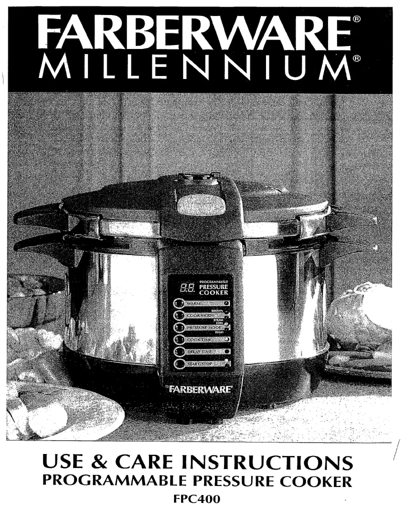 Page 1 de la notice Manuel utilisateur Farberware FPC400