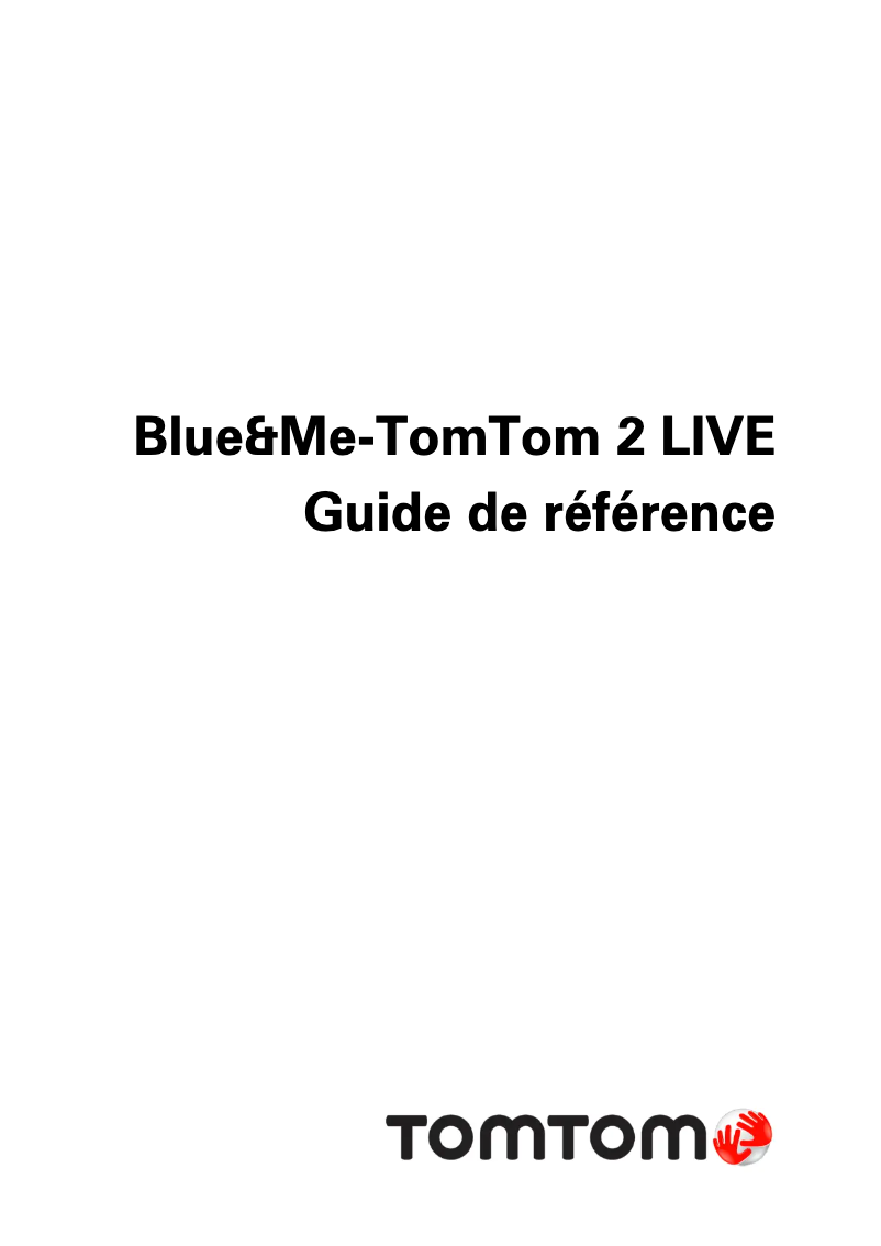 Page 1 de la notice Manuel utilisateur TomTom Blue&Me TomTom 2