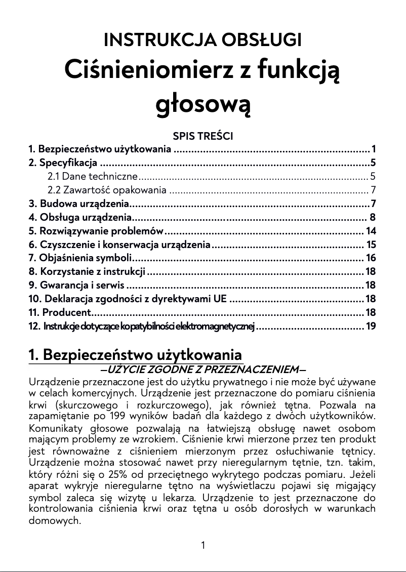 Page 1 de la notice Manuel utilisateur Huslog AOJ-30C