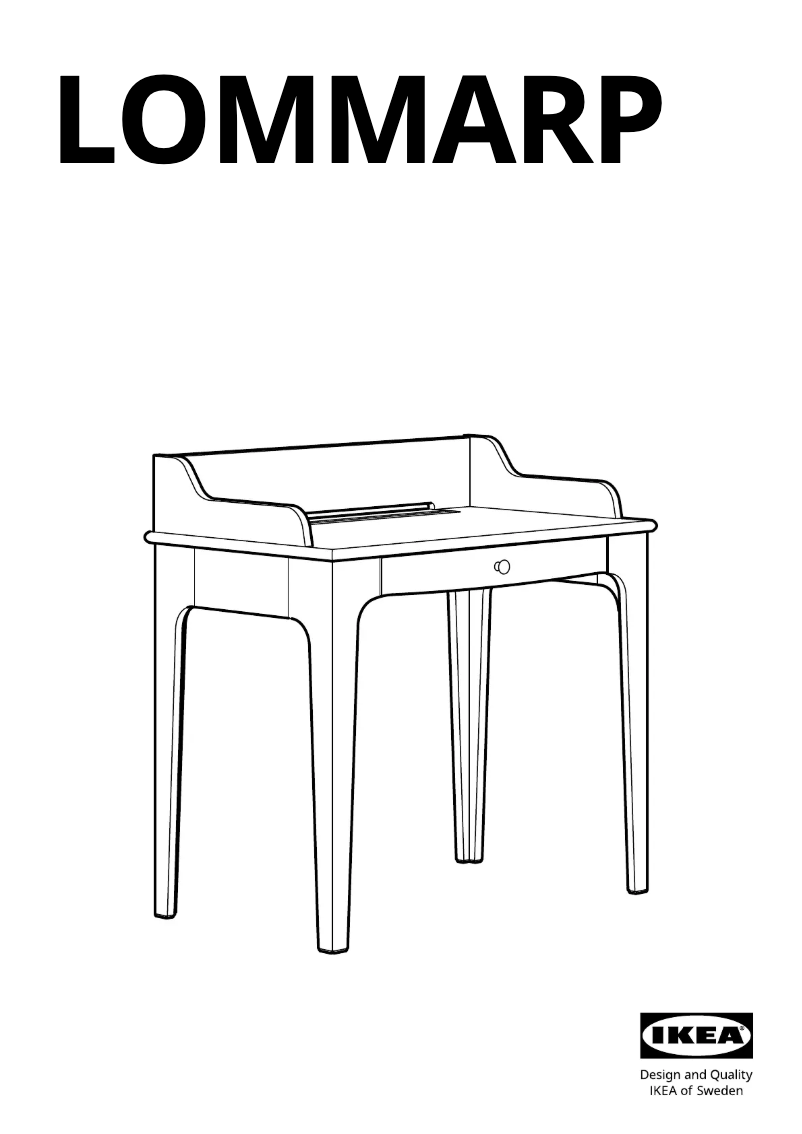 Page 1 de la notice Manuel utilisateur Ikea LOMMARP 604.428.25