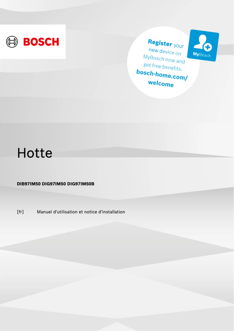 Página 1 del manual Manual de usuario Bosch DIB97IM50