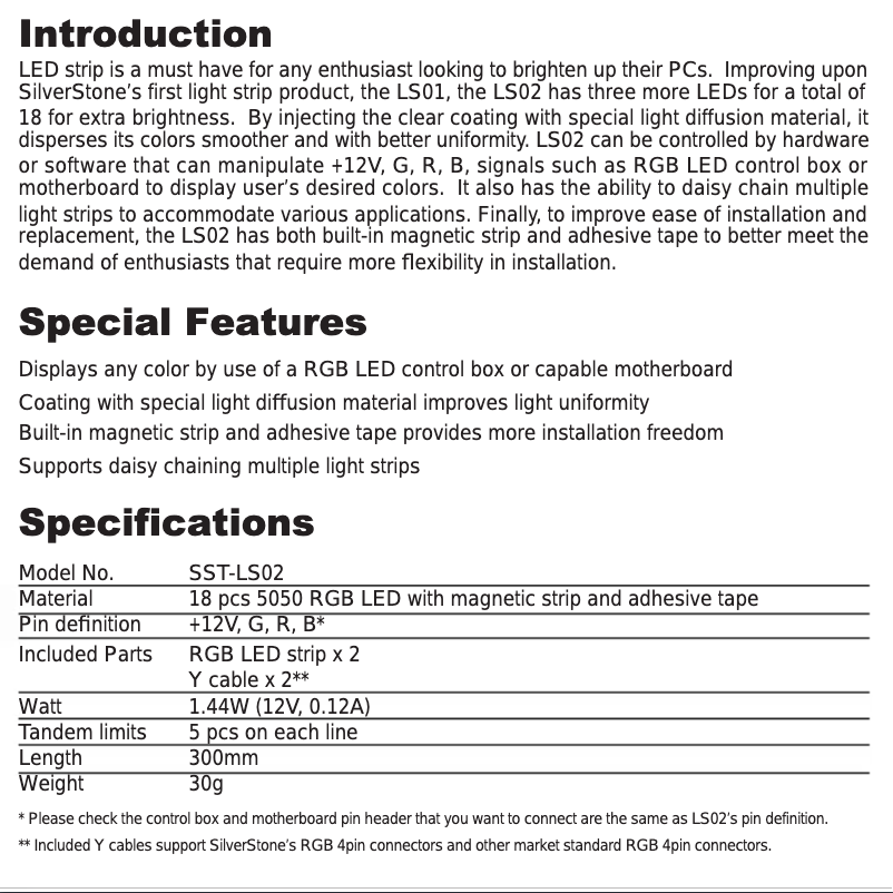 Página 1 del manual Manual de usuario Silverstone LS02