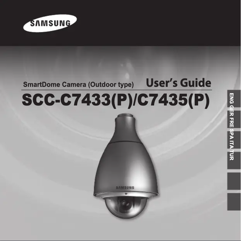 Page 1 de la notice Manuel utilisateur Samsung SCC-C7433P