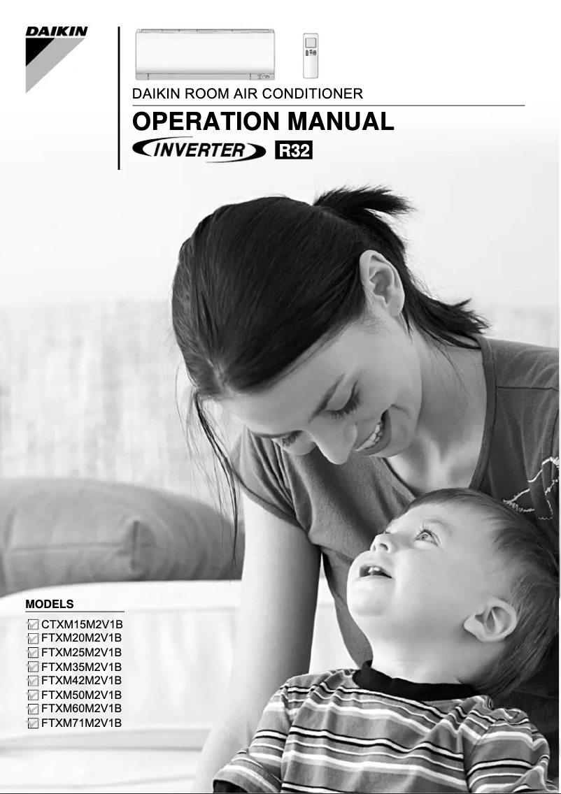 Image de la première page du manuel de l'appareil FTXM71M2V1B