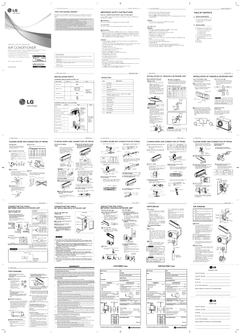 Page 1 de la notice Manuel utilisateur LG LSU5UR2A