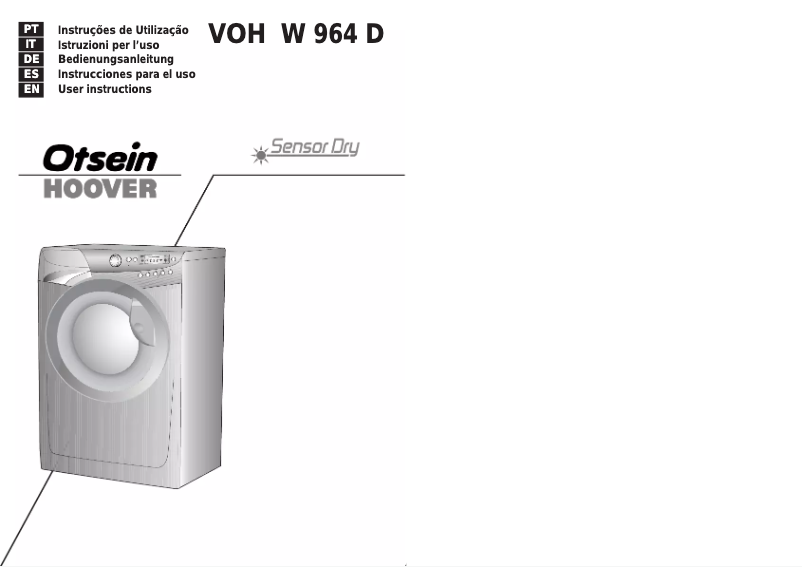 Page n°1 - Manuel utilisateur Otsein-Hoover VOH W964D-37