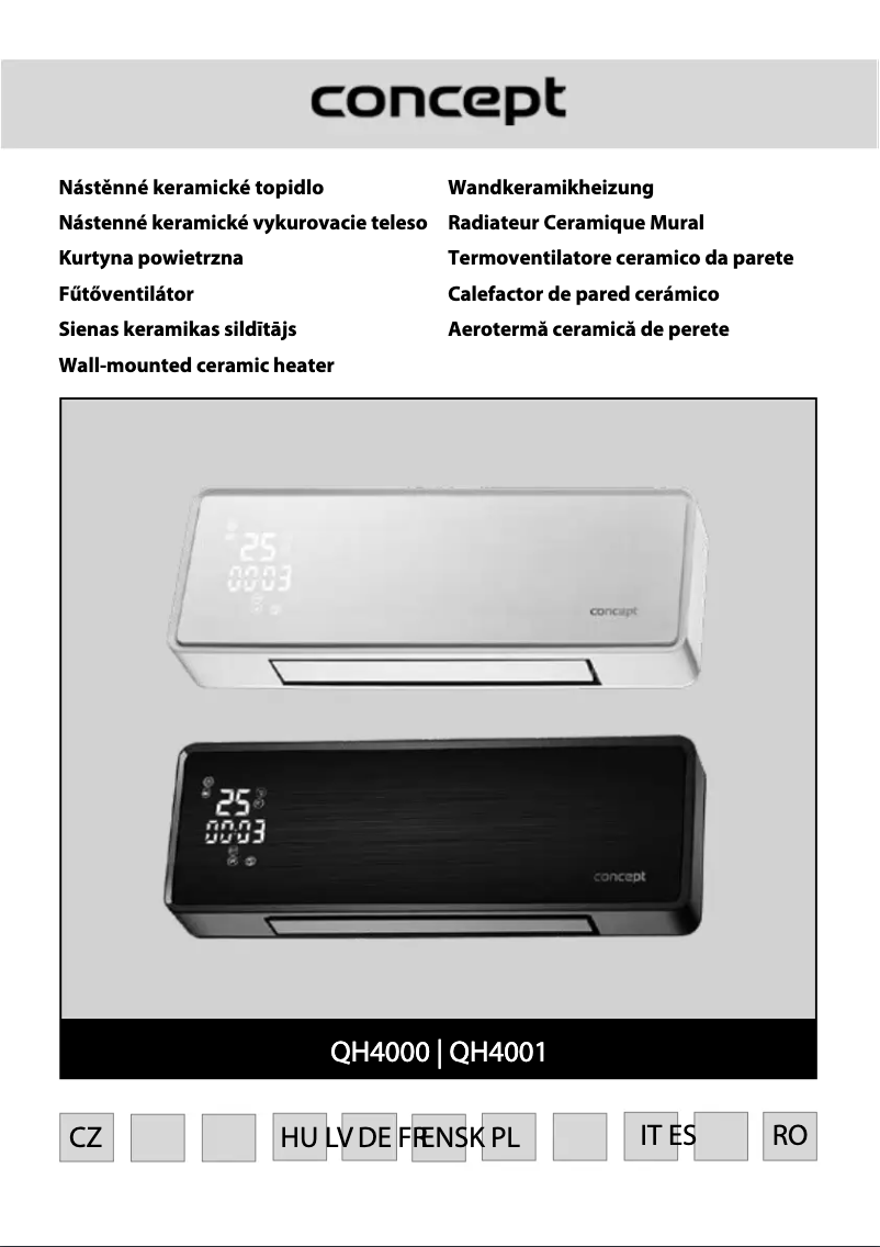 Page n°1 - Manuel utilisateur Concept QH4000