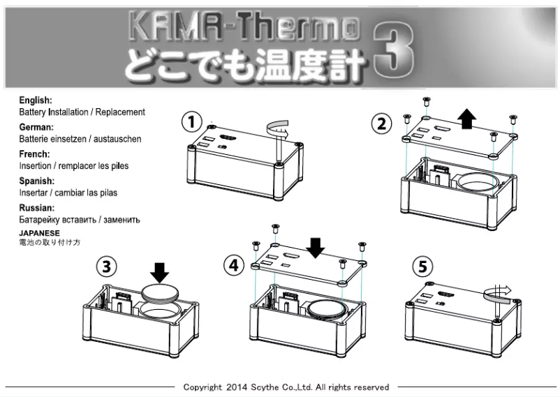 Page 1 of the manual User Manual Scythe Kama Thermo 3