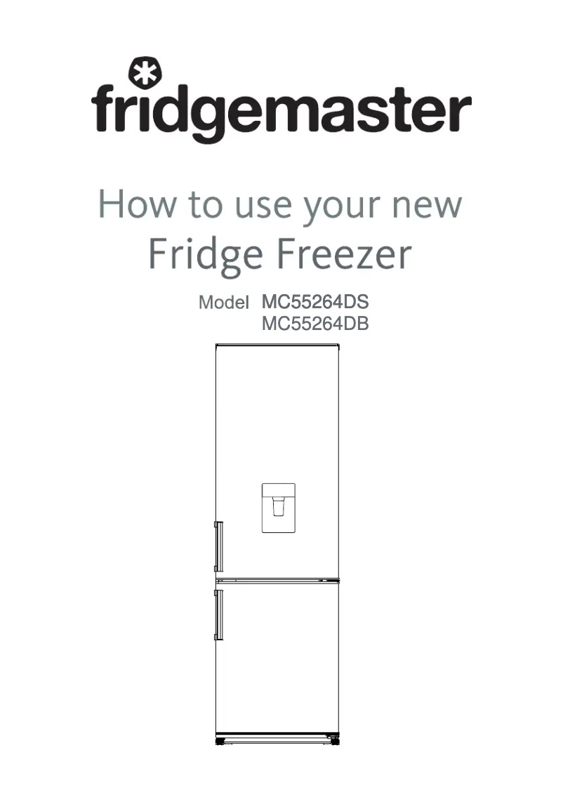 Page n°1 - Manuel utilisateur Fridgemaster MC55264DFS