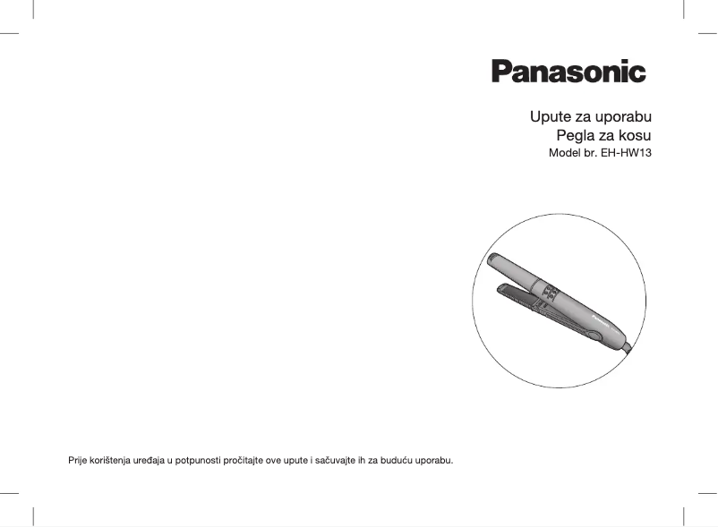 Page n°1 - Manuel utilisateur Panasonic EH-HW13