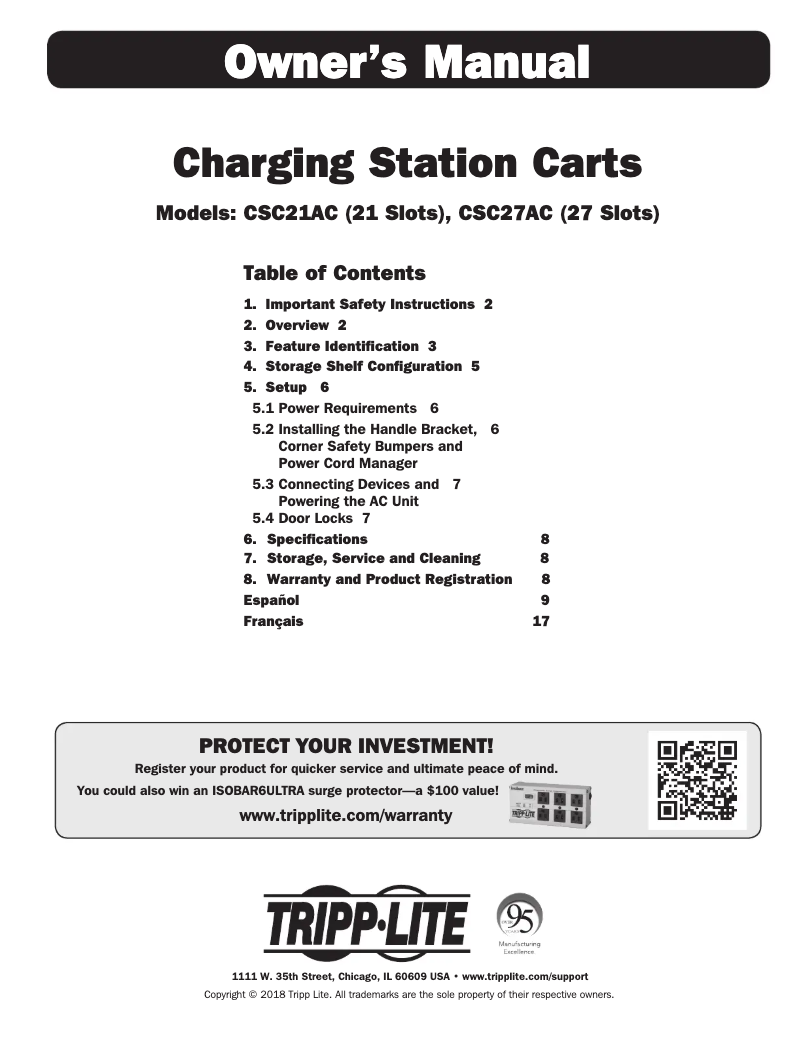 Image de la première page du manuel de l'appareil CSC27AC