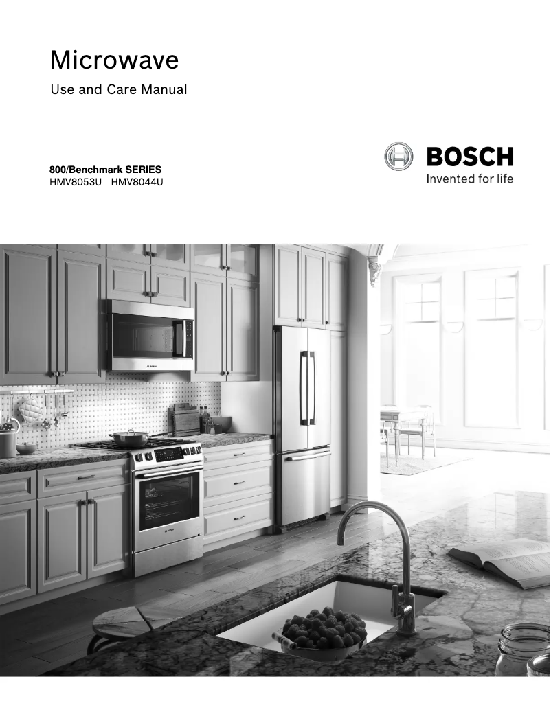 Page 1 of the manual User Manual Bosch HMV8044U