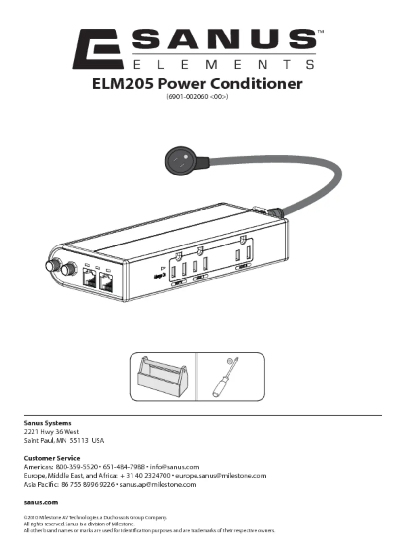 Page 1 de la notice Manuel utilisateur Sanus ELM205