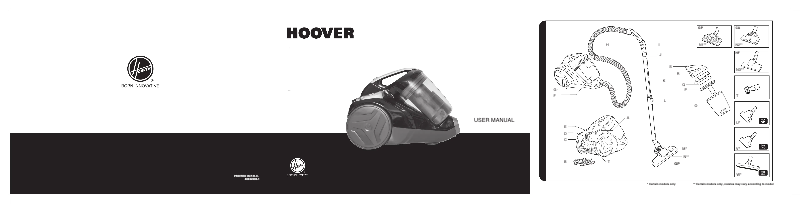 Page n°1 - Manuel utilisateur Hoover CH51_SV20001