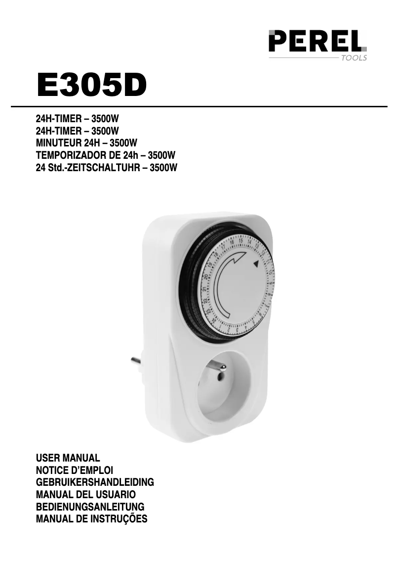 Image de la première page du manuel de l'appareil E305D