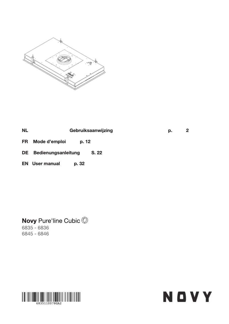 Image de la première page du manuel de l'appareil Pure'line 6835
