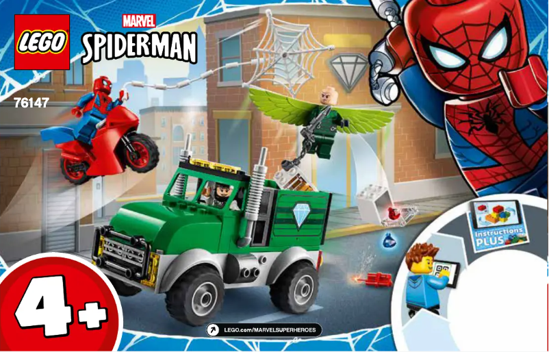 Page n°1 - Consignes visuelles Lego Marvel Spiderman 76147