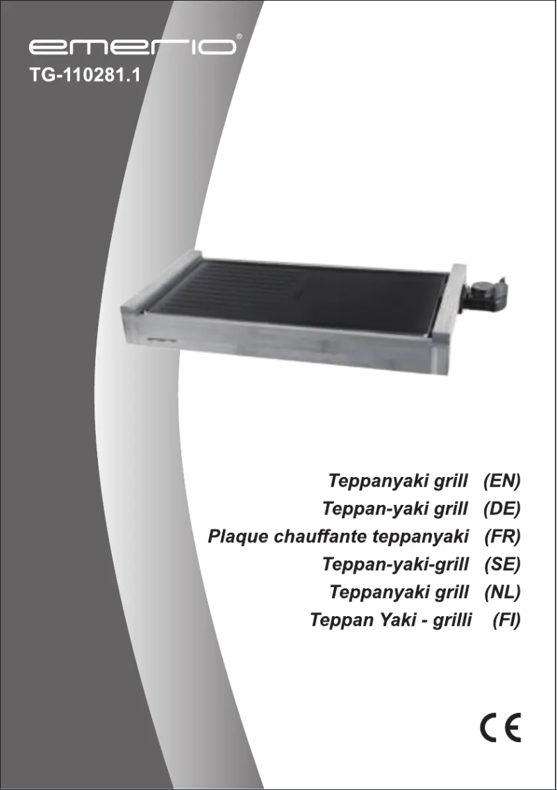 Image de la première page du manuel de l'appareil TG-110281.1