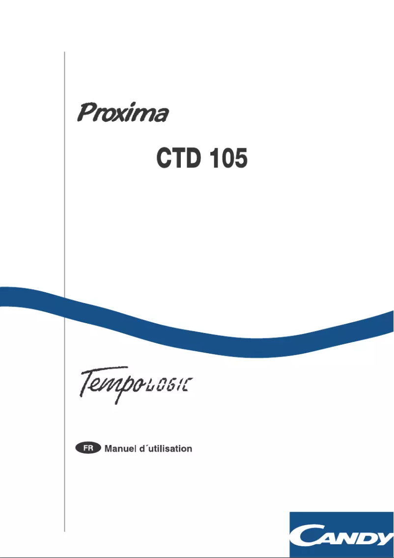 Page 1 de la notice Manuel utilisateur Candy LBCTD105TVFR