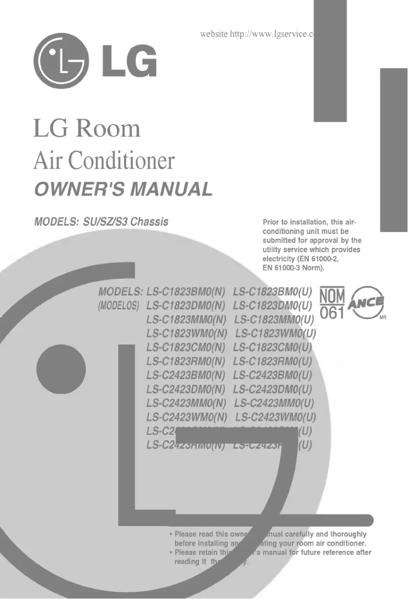 Página 1 del manual Manual de usuario LG LSNC1823RM0