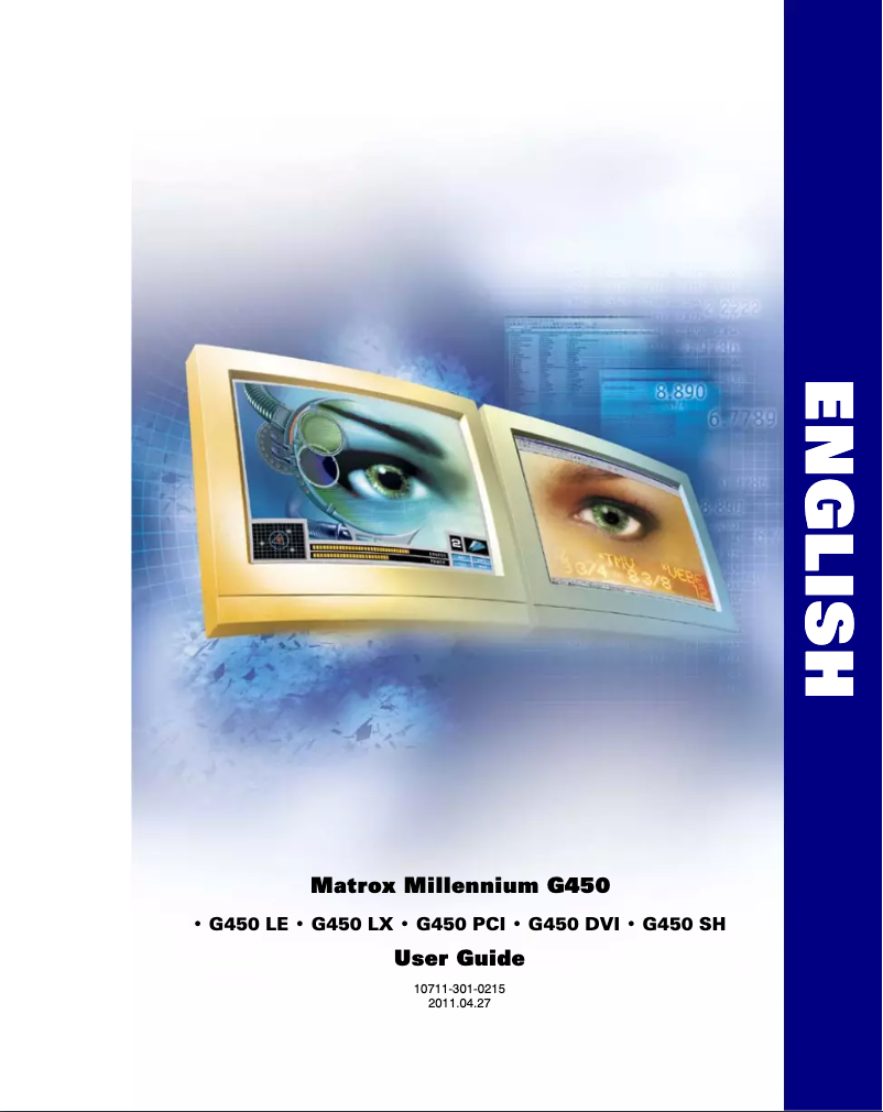 Page n°1 - Manuel utilisateur Matrox G450 PCI