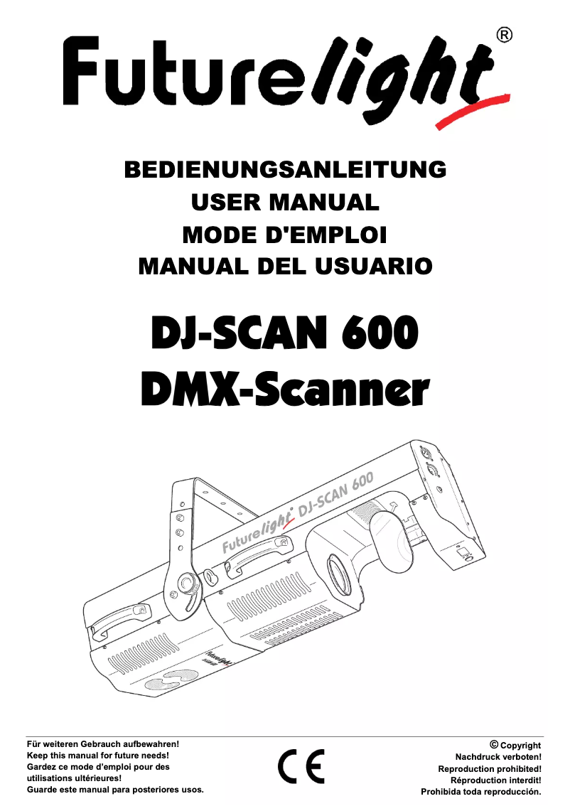 Page n°1 - Manuel utilisateur Futurelight DJ-Scan 600