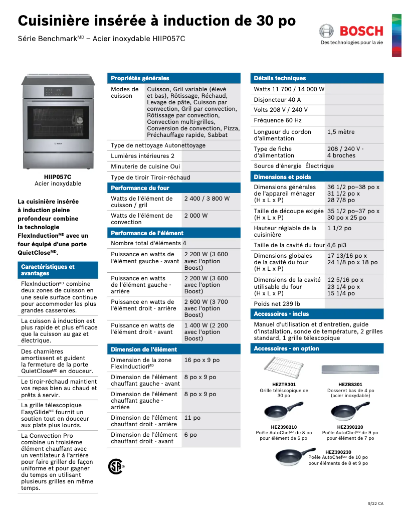 Image de la première page du manuel de l'appareil HIIP057C