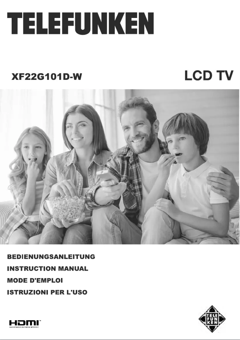 Page n°1 - Manuel utilisateur Telefunken XF22G101D-W