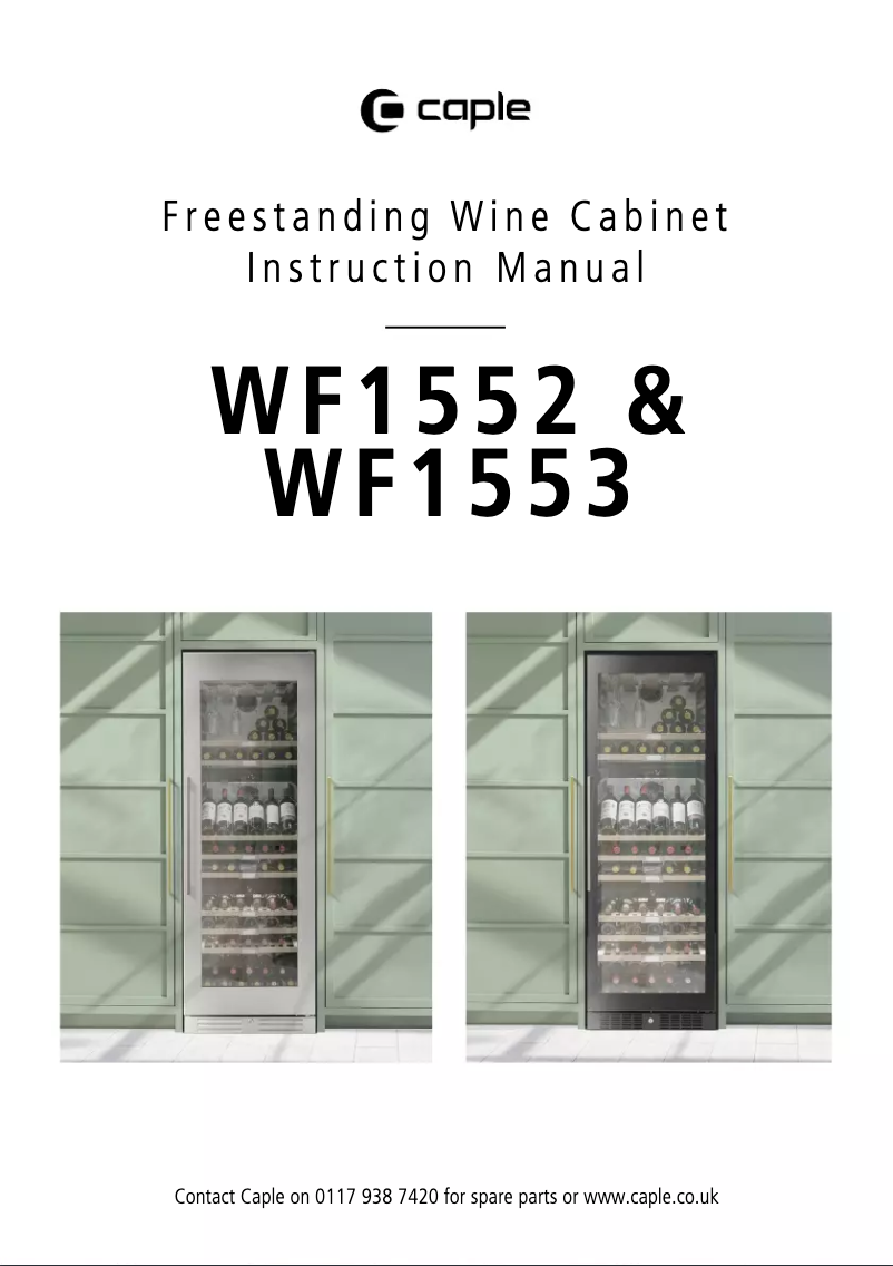 Page n°1 - Manuel utilisateur Caple WF1553