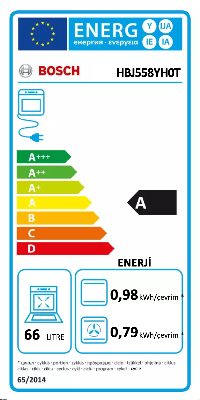 Image de la première page du manuel de l'appareil HBJ558YH0T