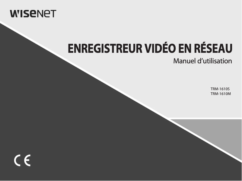 Page 1 de la notice Manuel utilisateur Hanwha TRM-1610S