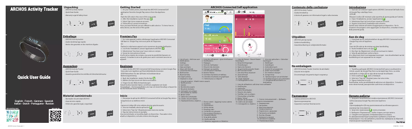 Page n°1 - Manuel utilisateur Archos Activity Tracker