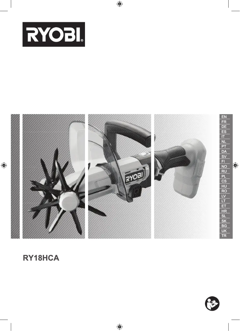 Page 1 de la notice Manuel utilisateur RYOBI One+ RY18HCA