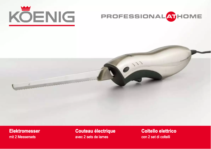 Page n°1 - Manuel utilisateur Koenig B04201