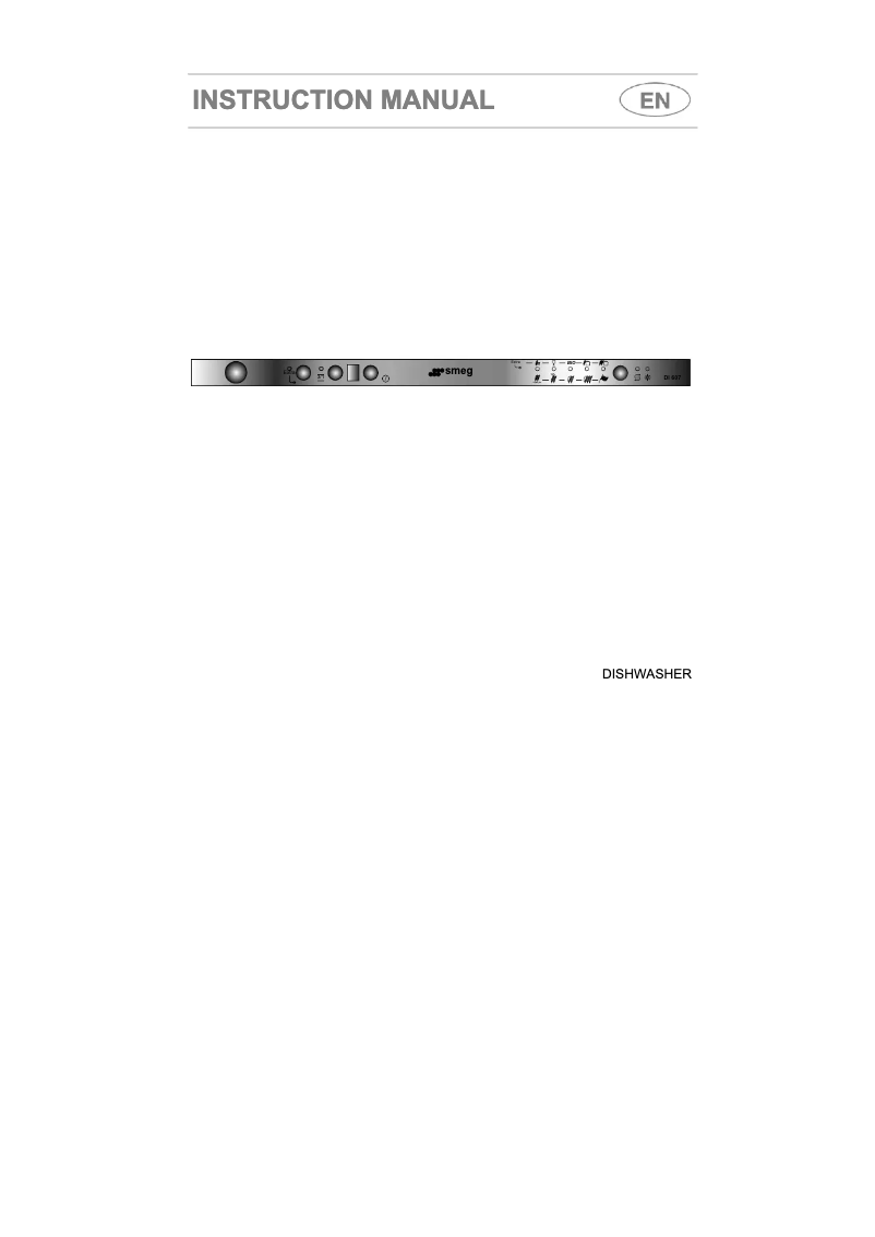 Page n°1 - Manuel utilisateur Smeg DI607C