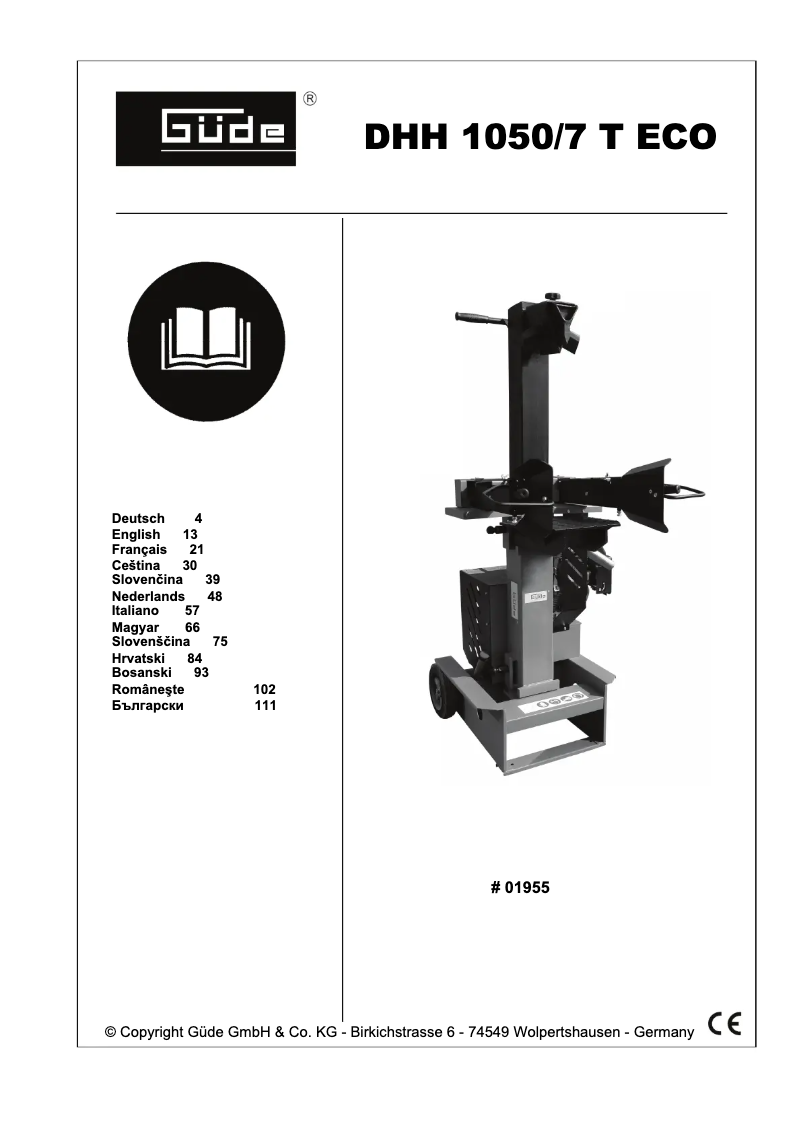Image de la première page du manuel de l'appareil DHH 1050/7 T Eco