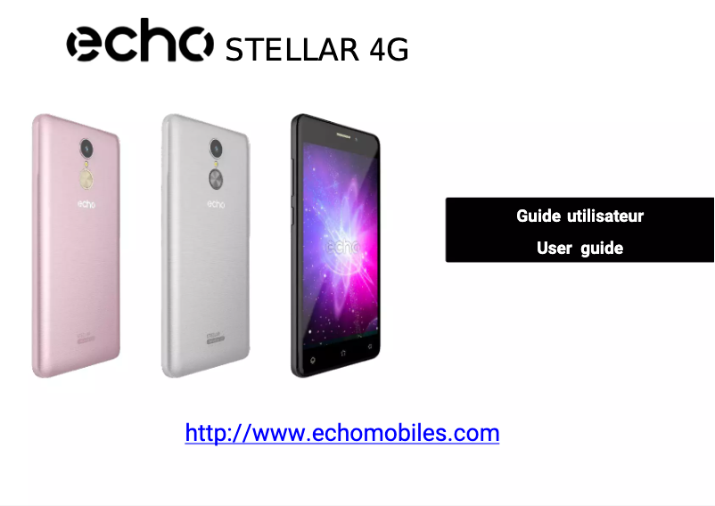 Image de la première page du manuel de l'appareil Stellar